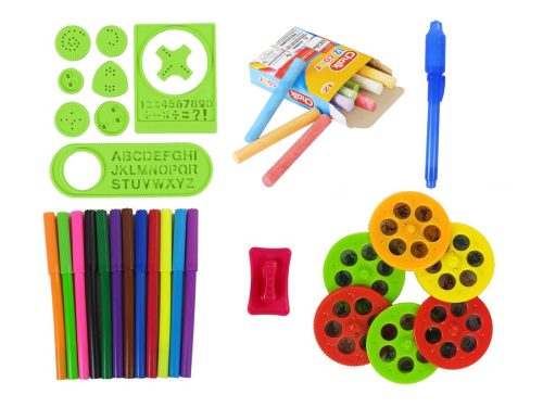 Kétoldalas tábla krétatollak állvány projektor Pictures Piros