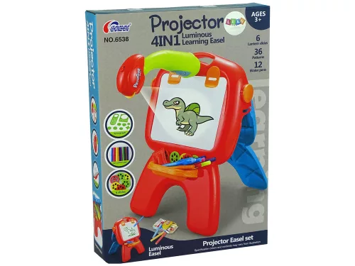 Kétoldalas tábla krétatollak állvány projektor Pictures Piros