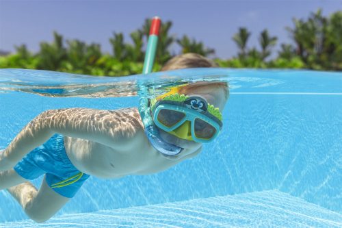 Zöld Bestway 24059 búvármaszk állatcsővel