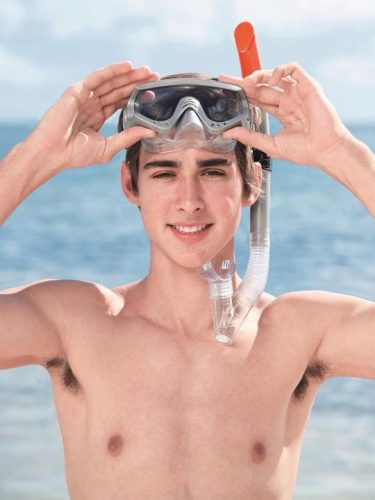 Búvárkészlet szürke maszk, uszonyok, cső Bestway 25020