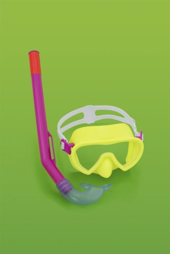 Búvárkészlet sárga maszk, uszonyok, cső Bestway 25039