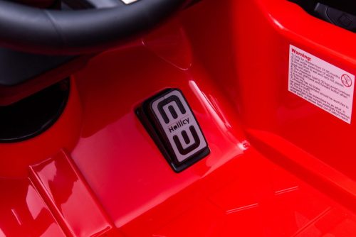 Akkus autó BMW M5 emelvényes szülőnek, piros, lakkozott