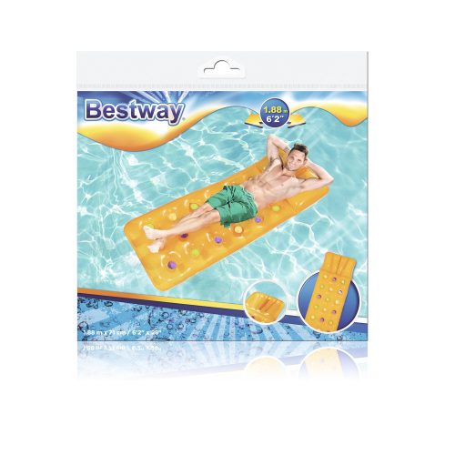 Légmatrac úszáshoz Sárga 188 x 71 cm Bestway 43014
