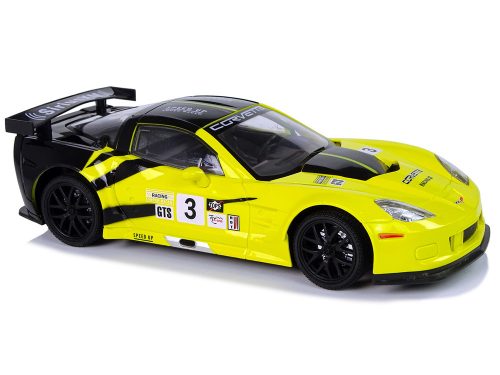 R / C Racing Sport Car 1:18 Corvette C6.R sárga 2,4 G lámpák