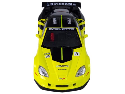 R / C Racing Sport Car 1:18 Corvette C6.R sárga 2,4 G lámpák