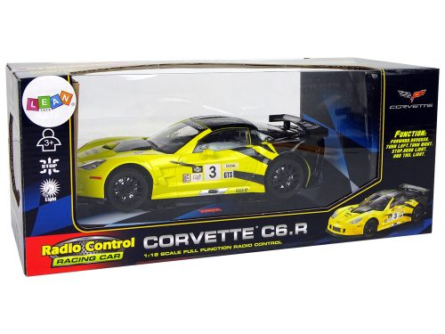 R / C Racing Sport Car 1:18 Corvette C6.R sárga 2,4 G lámpák