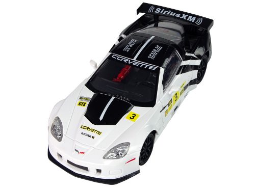 Versenysportautó R/C 1:18 Corvette C6.R fehér 2,4 G lámpák