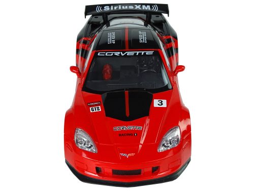 Versenyautó Távirányítós 1:18 Corvette C6.R Piros 2.4 G Fényekkel