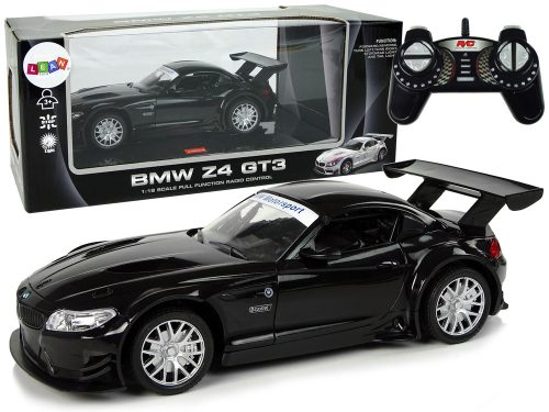 Sportautó R/C 1:18 BMW Z4 GT3 Fekete 2.4 G lámpák