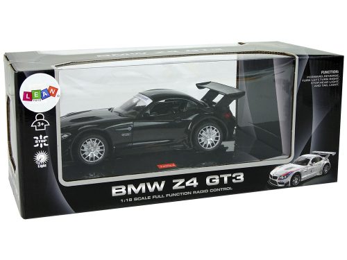 Sportautó R/C 1:18 BMW Z4 GT3 Fekete 2.4 G lámpák