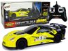 Sportautó R/C 1:24 Corvette C6.R sárga 2,4 G lámpák