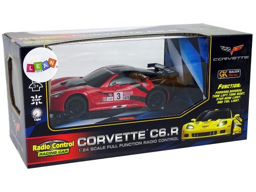 Sportautó R/C 1:24 Corvette C6.R Red 2.4 G Lights