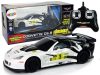 Sportautó R/C 1:24 Corvette C6.R fehér 2,4 G lámpák