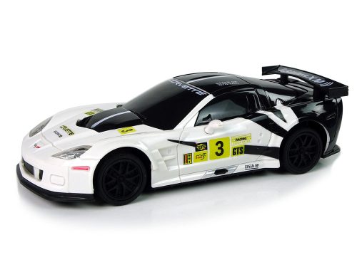 Sportautó R/C 1:24 Corvette C6.R fehér 2,4 G lámpák