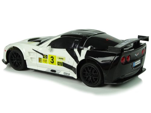 Sportautó R/C 1:24 Corvette C6.R fehér 2,4 G lámpák