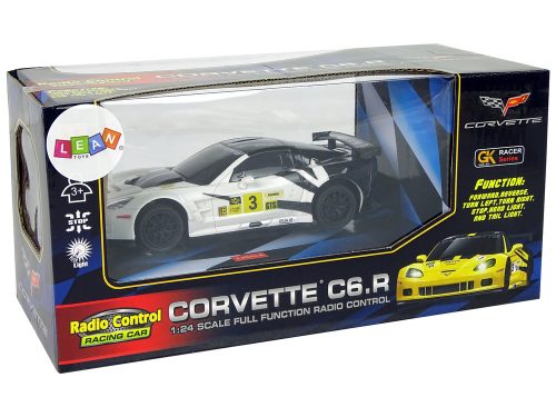 Sportautó R/C 1:24 Corvette C6.R fehér 2,4 G lámpák