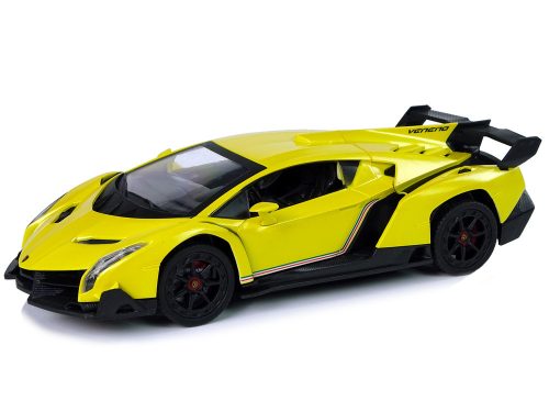 Távirányítós Lamborghini Veneno sárga 2.4 G Pilot kormánykerék hangjelző fények