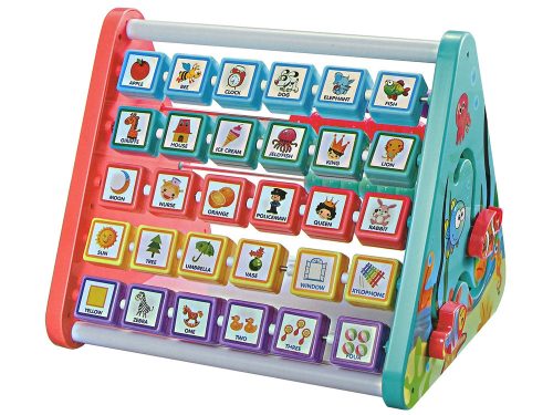 Tanulási polc Háromszög Számlálók Betűk Tárgyak Állatok