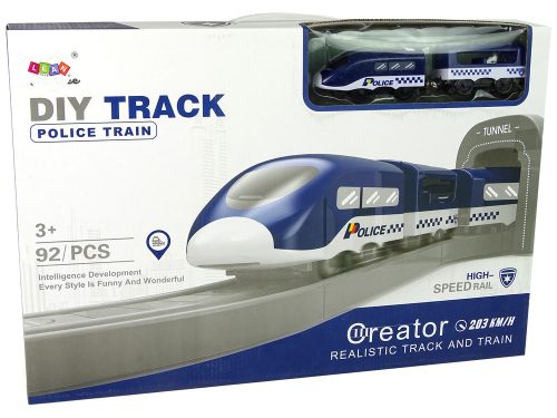Rendőrségi városi vonatszett, kék, 203 km/h