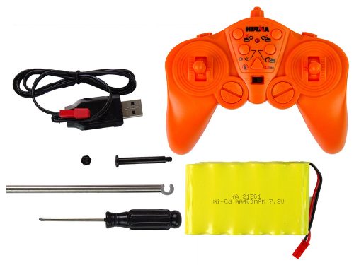 Professzionális lánctalpas kotrógép távvezérelhető 2,4 GHz-es LED 15 funkcióval