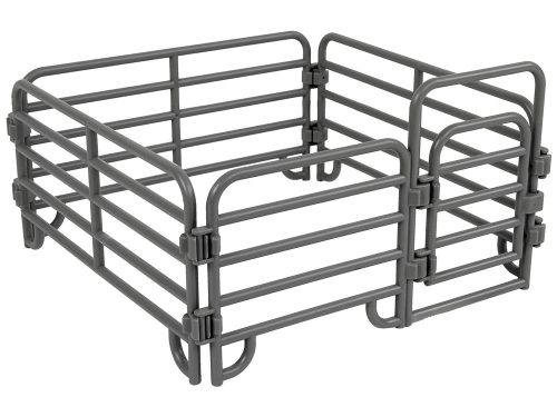 Négy szamár farmer kerítés figurakészlet szürke