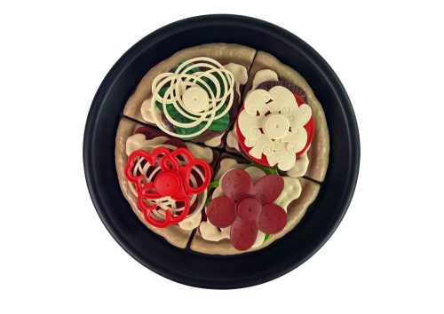 Pizza feltétkészlet konyhai szórakoztató étel