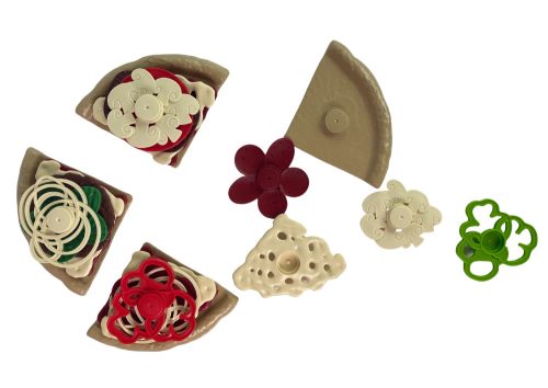 Pizza feltétkészlet konyhai szórakoztató étel