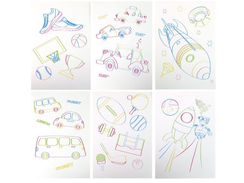 Mágikus megvilágított 3D táblaszemüveg, kék