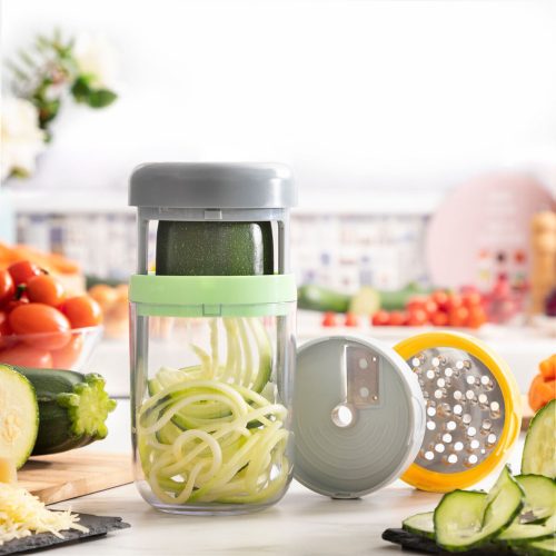 Spirál zöldségszeletelő és reszelő receptekkel Vigizer InnovaGoods
