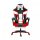 Herzberg HG-8082: Tri-color Gaming and Office Chair with T-shape Accent Red