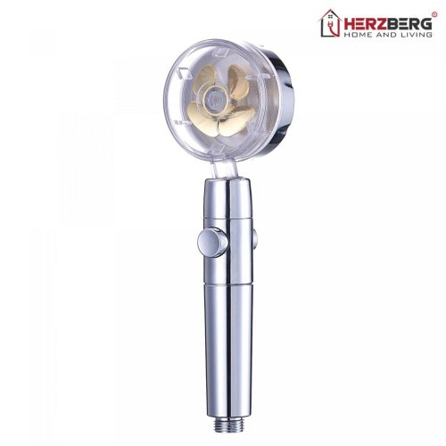 Herzberg Turbo Charger Showerhead Gold