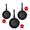 Rosenberg RB-MP20M2: Stone Coated Sauce Pan Set - 16cm, 18cm, 20cm