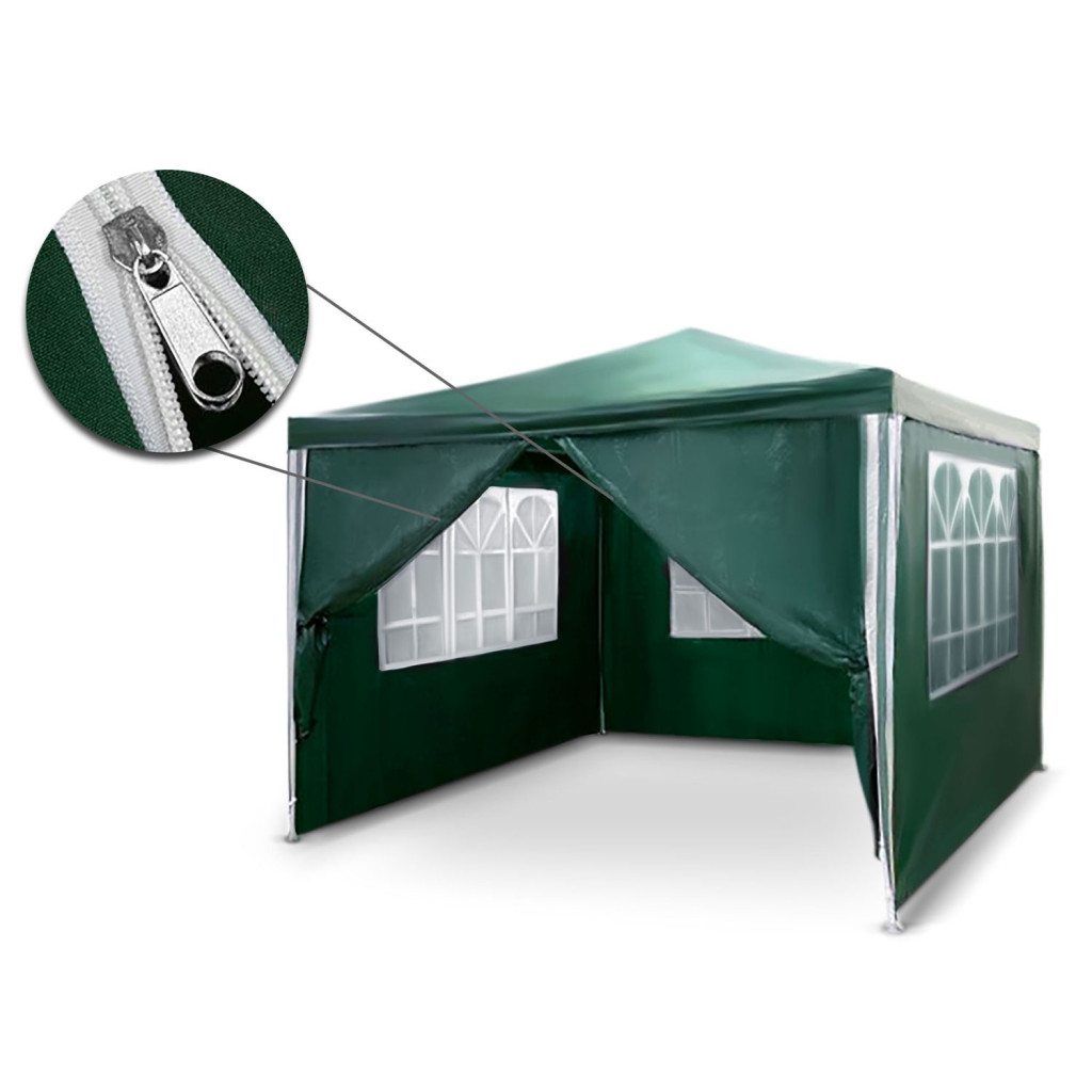 Kerti pavilon , zöld , 3x3m (4935)