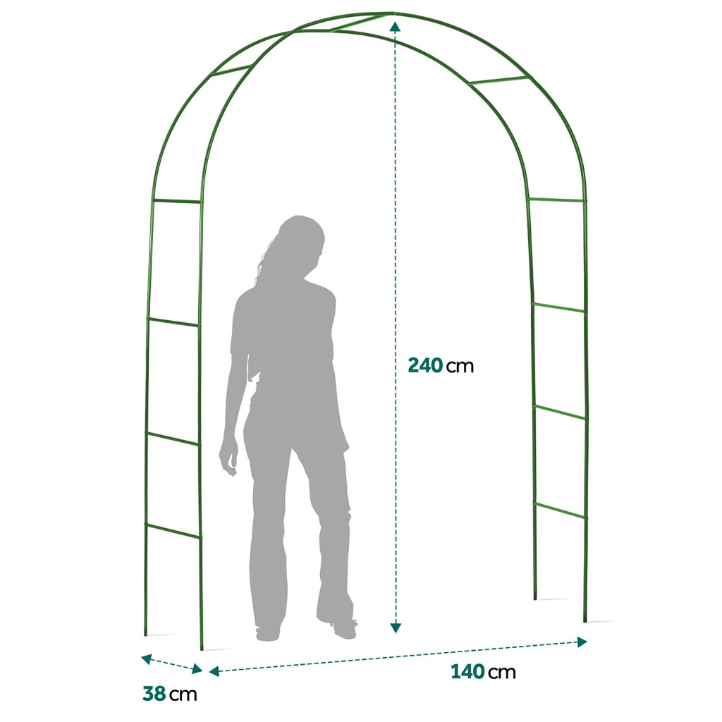 Kerti pergola ív 240 cm Plonos PL-990