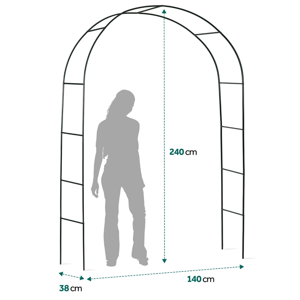 Kerti pergola ív 240 cm Plonos PL-990
