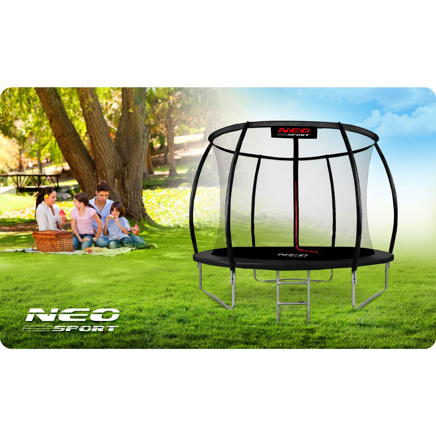 Trambulin belső hálóval 252 cm Neo-Sport