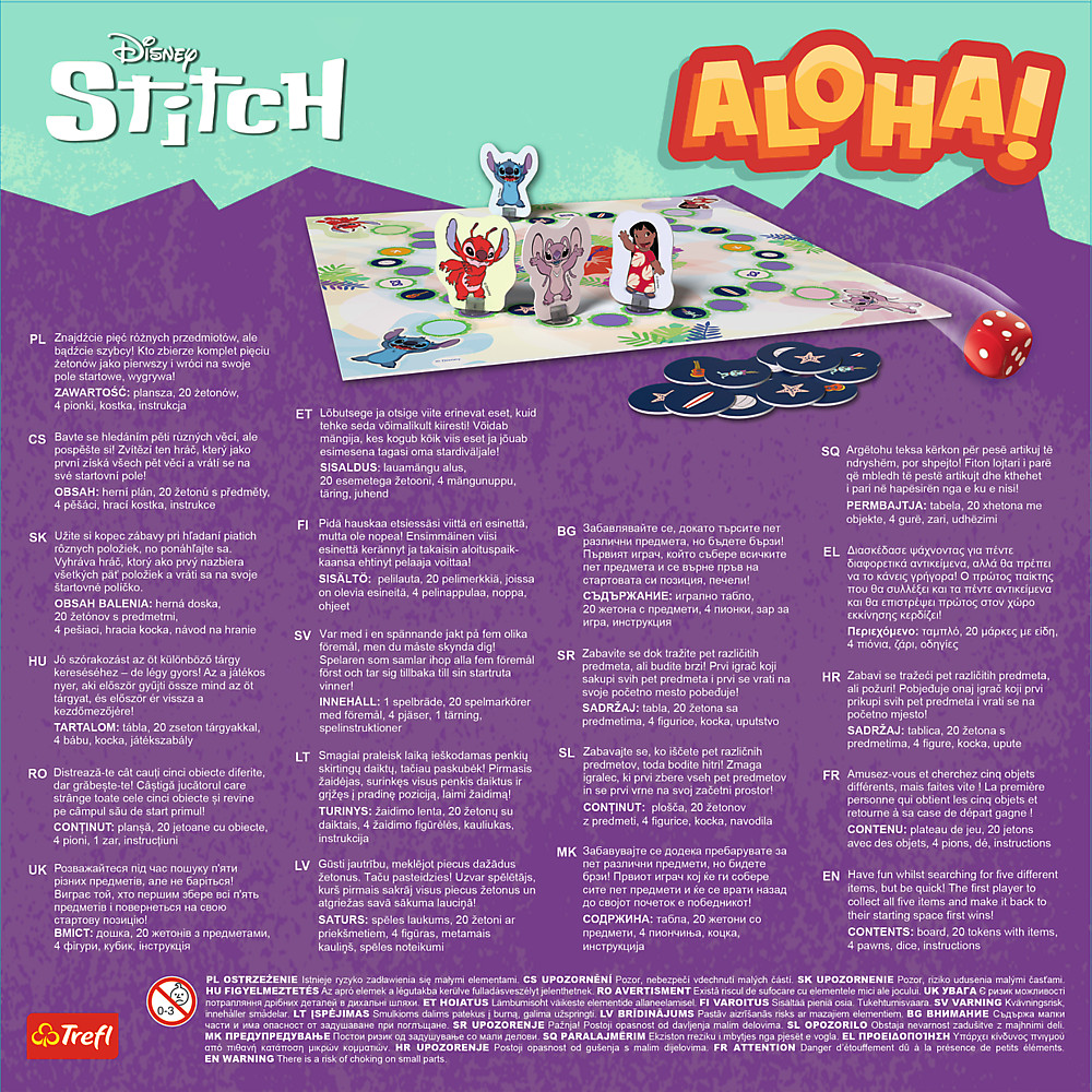 Lilo és Stitch Aloha! Családi játék Trefl 02657 Lilo és Stitch Aloha! Családi játék Trefl 02657