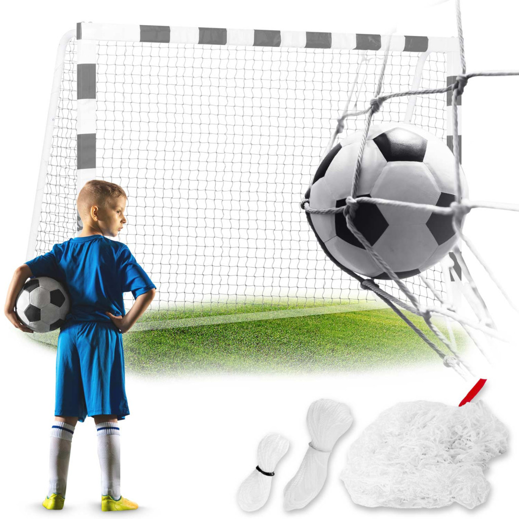 Neo-Sport futballkapu háló 215 x 150 x 90 cm