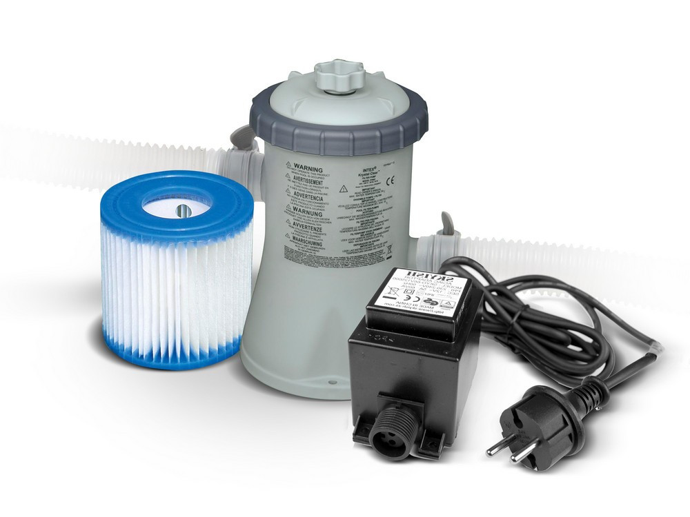Medenceszűrő szivattyú + transzformátor 12V 1250 l/h INTEX 28602GS