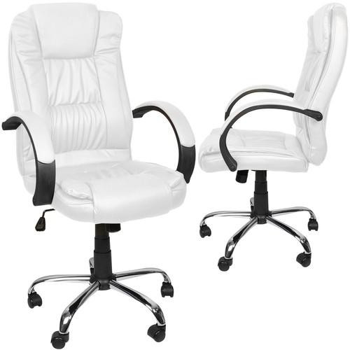 Irodai szék, eco-bőr - fehér, Malatec 23240