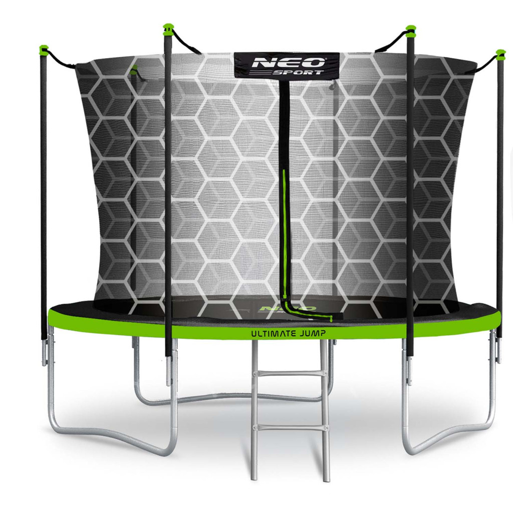 Trambulin belső hálóval és létrával , 6 láb/183 cm-es - Neo-Sport