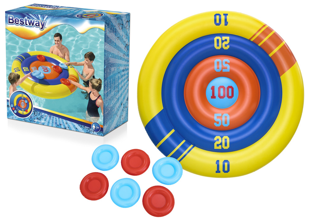 Felfújható medence játék Arcade Shield, frizbi 140 cm Bestway 52566