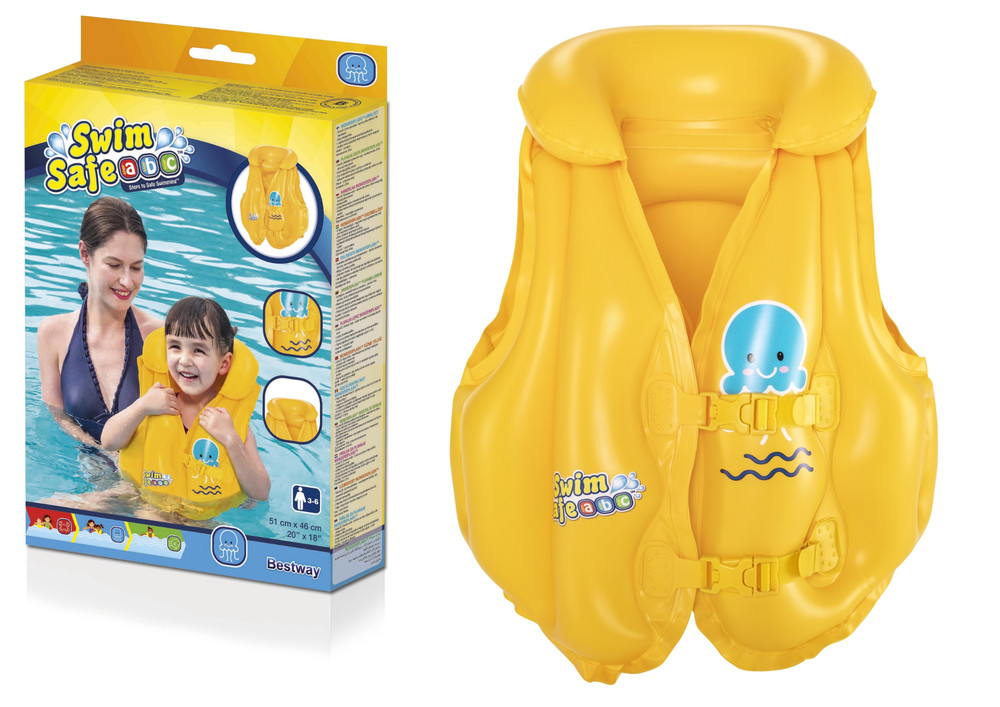 Felfújható mellény úszástanuláshoz 51 cm x 46 cm Bestway 32034