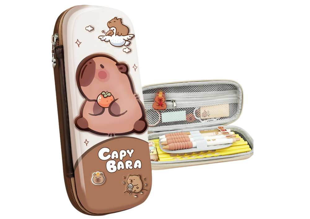 Iskolai tolltartó Capybara Brownnal