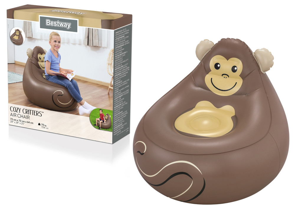 Felfújható fotel Majom 72 x 72 x 64 cm Bestway 75116