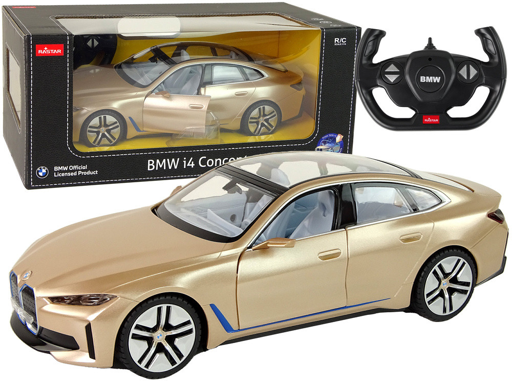 BMW I4 távirányítós autó Rastar Gold 1:14