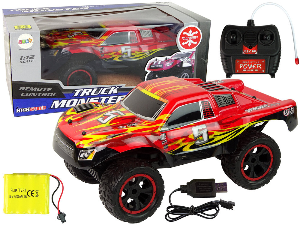 Távirányítású Terepjáró R/C 1:12 20 km/h Piros
