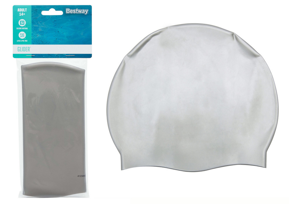 Ezüst Bestway 26006 szilikon fürdősapka