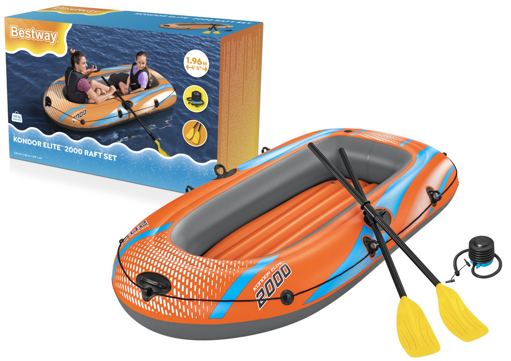 Felfújható csónak 2 üléses 246 x 122 cm Bestway 61145