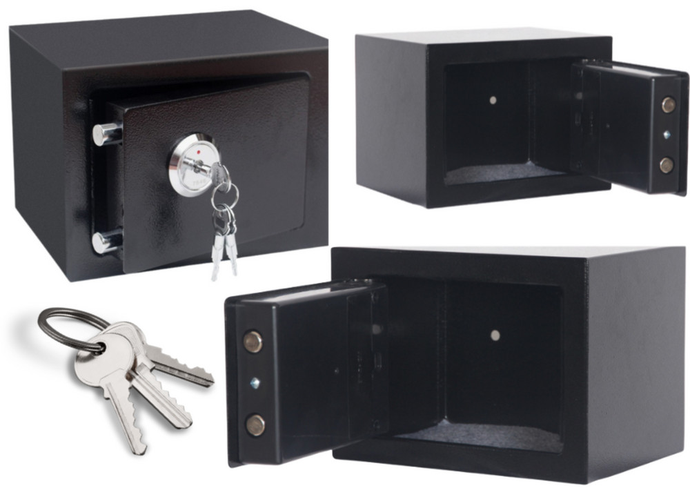 Home Key Széf Acél Fekete 23x17x17cm